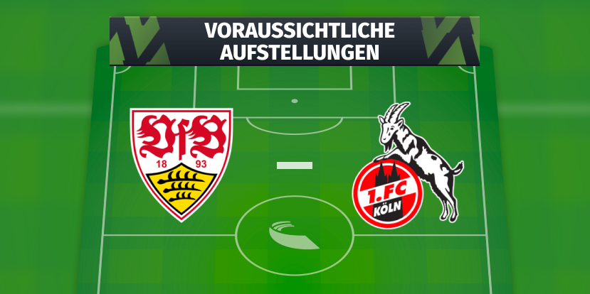 VfB Stuttgart – 1. FC Köln: Voraussichtliche Aufstellungen