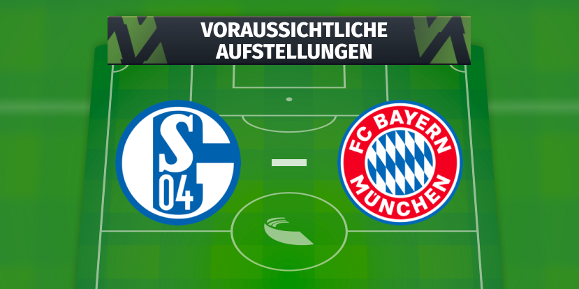 FC Schalke 04 – FC Bayern München: Die voraussichtlichen Aufstellungen